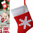 10x14cm Snowflake Christmas Stockings Socks Cutlery Holders or Tree Decorations