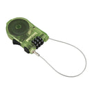 plastic Transparent band Retractable Wire Rope password Lock H3Y8