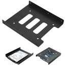 2.5" To 3.5" SSD HDD PC Hard Disk Drive Dock Adapter Bracket Mounting Kit Metal