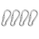 4x Carabiner Screw Lock Hammock Hanging Buckle Keychain Camping Travel Swing