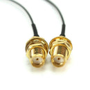 2Pcs 21cm I-PEX Female to RP-SMA Female Antenna WiFi Pigtail Connector Cab MLD