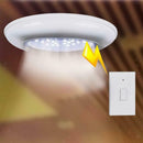 2W Remote Control Wall Ceiling Wireless Round 18LED Lights
