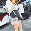 Women's Shoulder Bag PVC Jelly Transparent Messenger Tote Handbags Purse 3C