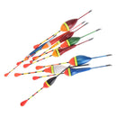 10pcs/lot long tail fishing throw floats mix size floating bobbers set fishing3C
