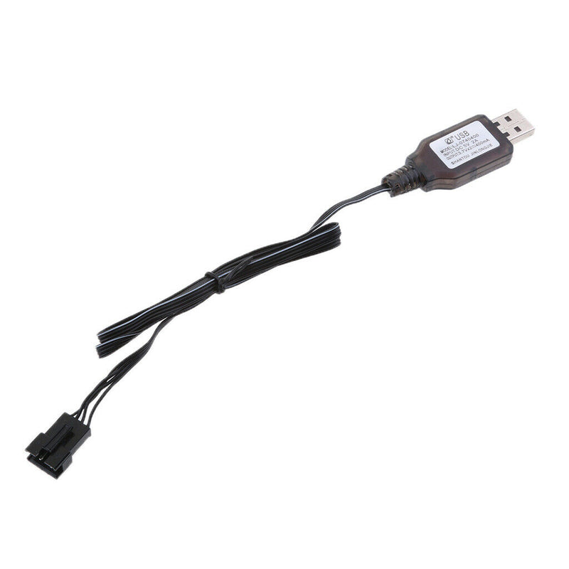 New 7.4V USB to SM 4-Pin Li-po Lithium Battery Charging Cable For RC Drone Toys