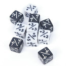 10x Dice Counters 5 Positive +1/+1 & 5 Negative -1/-1 For Gathering Table TO