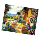 1 Set Ribbon Embroidery Kit Summer Flower Painting Embroidery Crafts 70x65cm DIY