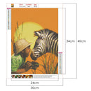 5D DIY Diamond Painting Animal Boy Full Drill Picture Cross Stitch (T383)
