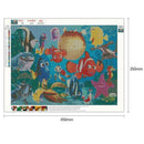 5D DIY Full Drill Diamond Painting Cartoon Fish Cross Stitch Embroidery Kit