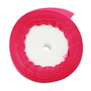 40mm 25 Yards Satin Ribbon Wedding Craft DIY Decorations Accessory Hot Pink Z6Z1