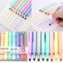 8Pcs/set Fluorescent Pen Highlighter Pencil Candy Color Drawing Marker Pen B2L5