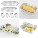 Set Of 50 Aluminum Foil Grill Drip Pans 700ml/850ml For BBQ Outdoor Supplies