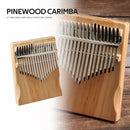 17 Keys Kalimba Pine Musical Instrument Thumb Finger Piano for Beginner
