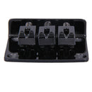Adjustable Guitar Tailpiece for Cigar Box Guitar 3 String Hard-tail(Black)