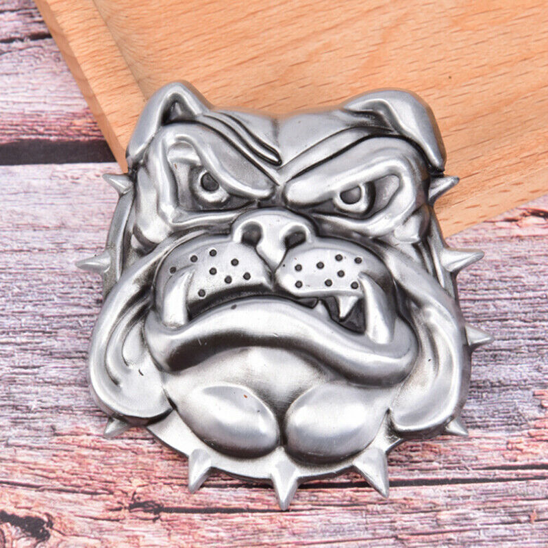 Mens British Bulldog Metal Alloy Belt Buckles Cowboys Punk Fashion Buckle Kw