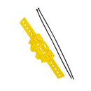 Exhaust Muffler Pipe Heat Guard Cover 38.8cm w/ Locking Ties for ATV Quad Yellow