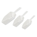5X(3 piece Pallet Ice scraper shape plastic scoop - Transparent R2P7)