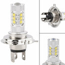 2 X H4 80W LED Work Light Bar Spot Beam SUV Driving Fog Lamp 6000K White Bulb