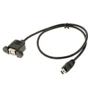 1x Mini USB B 5 Pin Plug \u0026 1x USB 2.0 Socket Adapter Cable For Printer