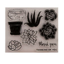 flower Silicone Clear Stamp Transparent Rubber Stamps DIY Scrapbook   Z