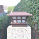 Solar LED Pillar Lamp Waterproof Intelligent Light Control for Garden Yard