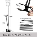 LED Selfie Ring Light with Cell Phone Holder Flexible Stand Stream Lamp ST-33