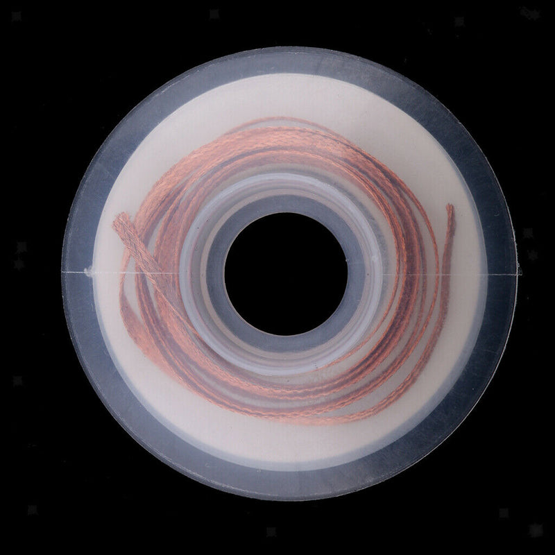 2.45FT Spool Wire Copper Core Desoldering Soldering Braid Tin Lead Solder