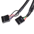 1Pc computer front panel usb 2.0 audio port cable motherboard connection cable3C