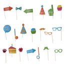 Photo Booth Props Kit for Wedding Photo Shoots Special Events Party (20Pcs)