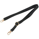 Women's PU Leather adjustable Messenger Bag strap Black V4A8