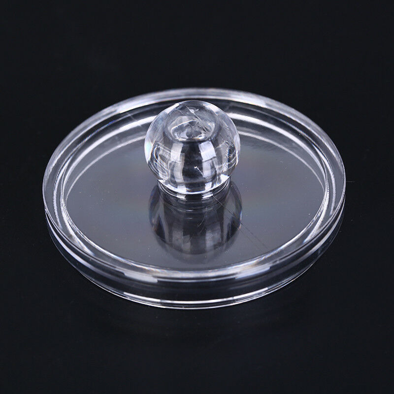 1pc acrylic organizer box round container storage make up cotton pad bo Kw