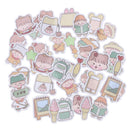 40Pcs Label Stickers Set Decorative Stationery Stickers Scrapbooking DIY Di BX