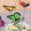 2x  Artificial Butterfly On Spring Plastic Sticks Crafts Garden Decor Nice gift