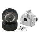 Metal Gearbox Shell + Rear Tires for Gearbox Accessory