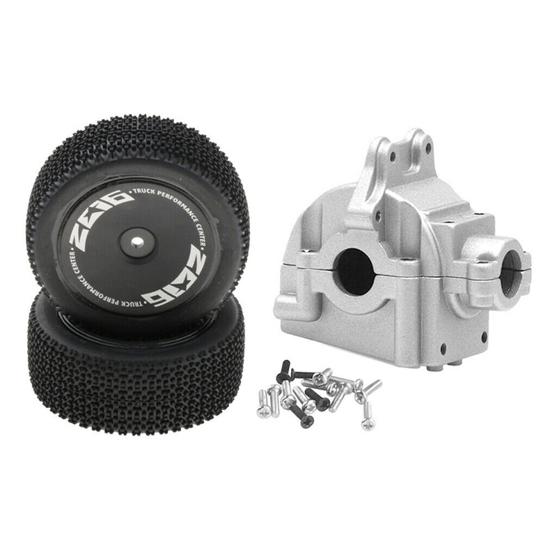Metal Gearbox Shell + Rear Tires for Gearbox Accessory
