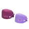 2pcs Womens Fashionable Printed Scrub Cap with Buttons Sweatband Headwear