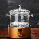 1300Ml Creative Soup Pot Transparent Glass Cooker Salad Instant Noodle Bowl M2Q8