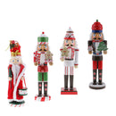36CM Xmas Christmas Traditional Style Nutcracker Wooden Guard Decoration A
