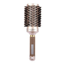 Round Barrel Hair Brush with Simulation Boar Bristle, for Hair Drying, Styl W2J6