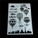layering stencil for wall painting scrapbooking stamp decor balloon template  JR