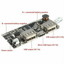 Dual USB 5V 1/2.1A Mobile Power Bank 18650 Battery Charger PCB Module Board DIY