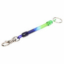 Lobster Hook Blue Green Spring Coil Design Keyring Keychain Key Chain Strap R4T5