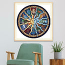 5D DIY Full Drill Diamond Painting Round Geometry Cross Stitch Embroidery