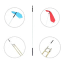 Trombone Steel Cleaning Rod Stick Plastic Handle Brass Instrument Accessory