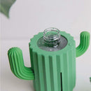 1X(340Ml Usb Air Humidifier Cactus Timing Aromatherapy Diffuser Mist Maker