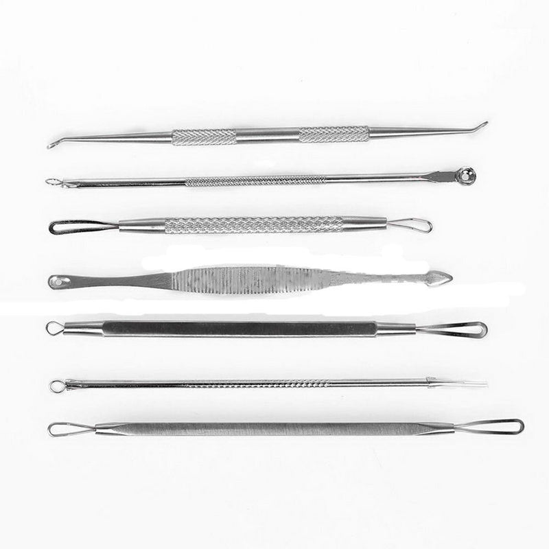 7pcs Blackhead Pimple Blemish Comedone Acne Extractor Remover Tool Kit SetBX