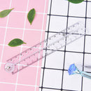 clear plastic acrylic folding straight rulers 30cm drawing kid school suppliesJR