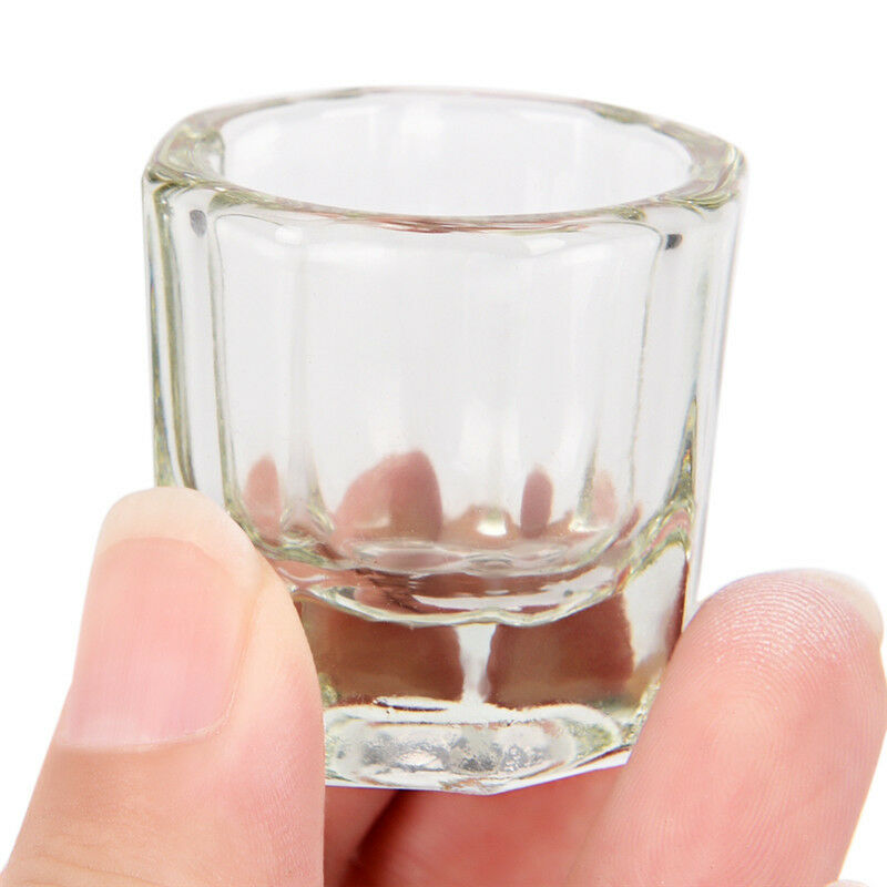 1pc Crystal Glass Dappen Dish Cup Nail Art Tool Glass Dappen Dish TranspareU Ew