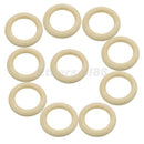 10x Unfinished Wooden Ring Loop Circles for Jewelry Making Kids Crafts 50mm