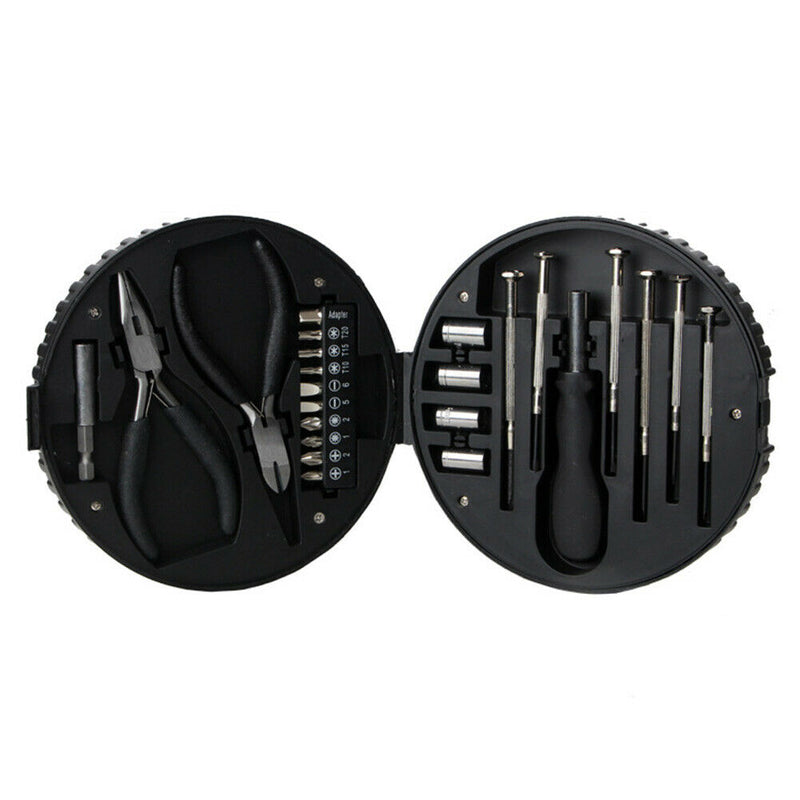 24pcs Manual Handle Replacement Parts Car Tyre Tool Kit Bits Screwdrivers Pliers